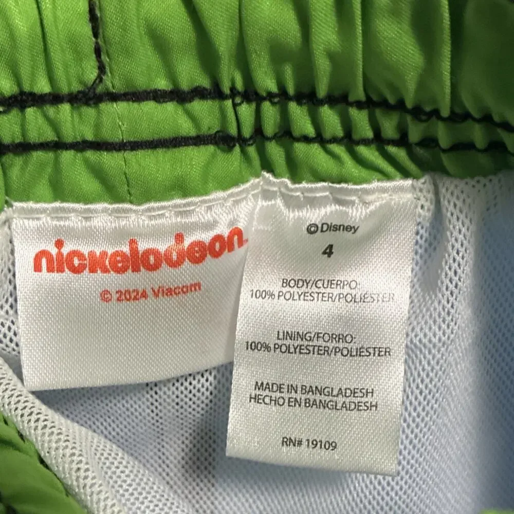 Teenage Mutant Ninja Turtles Swim Shorts Boys Size 4 Blue